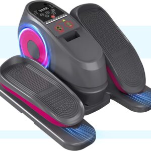 2025 New Under Desk Elliptical Machine, Electric Ellipse Leg Exerciser Pro As Seen On TV with 16 Adjustable Speed, Quiet and Fully Assembled with Remote Control & Non-Slip Foot Straps