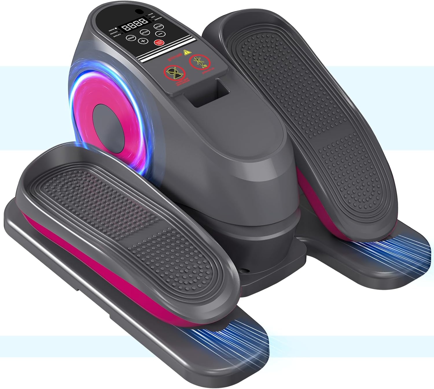 2025 New Under Desk Elliptical Machine, Electric Ellipse Leg Exerciser Pro As Seen On TV with 16 Adjustable Speed, Quiet and Fully Assembled with Remote Control & Non-Slip Foot Straps