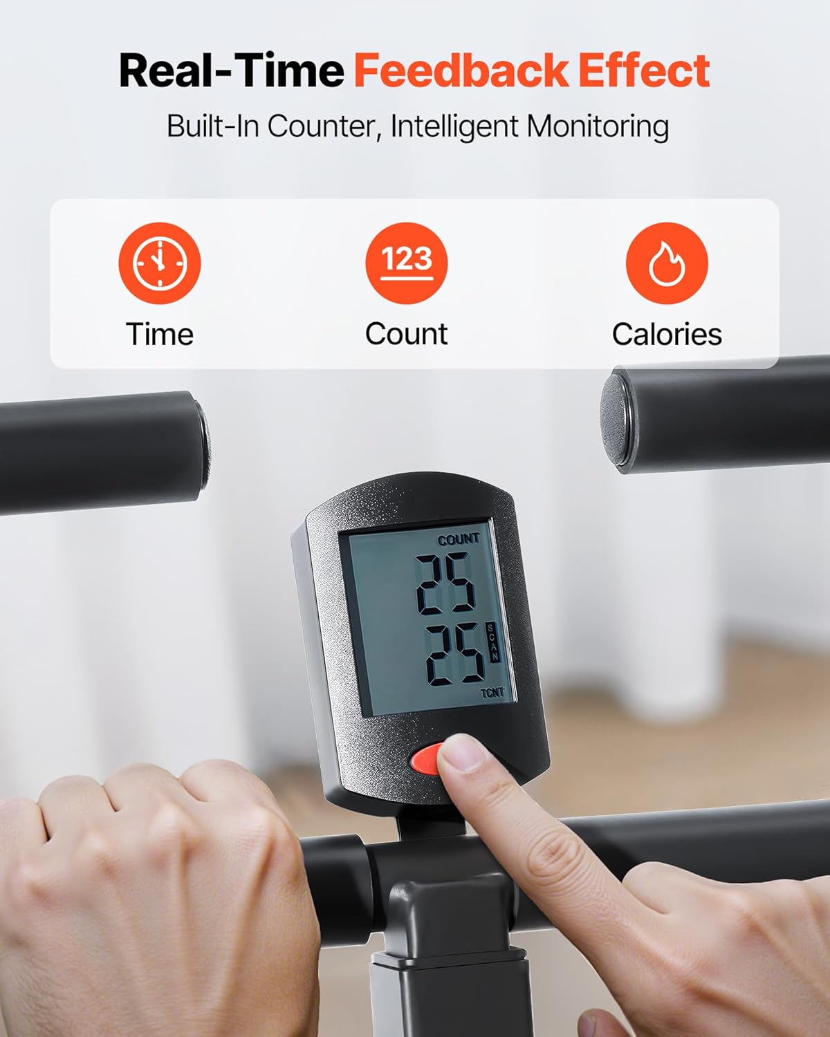 VEVOR Squat Machine, Deep Squat Rowing Machine for Home, Easy Setup & Foldable Exercise Equipment, Glute Trainer Machine with 3 High-Strength Resistance Bands, Glutes & Leg Home Workout Machine - Image 6