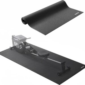 VEVOR Treadmill Mat for Carpet Floor, Exercise Equipment Mat for Treadmills, Stationary & Recumbent Bikes, High Density PVC Floor Protector Gym Mats, Waterproof and Non-Slip for Home Gym