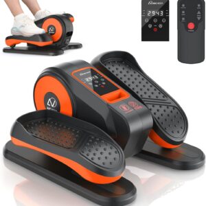 ANCHEER Under Desk Elliptical, Electric Leg Exerciser While Sitting for Seniors, Fully Assembled Motorized Ellipse Leg Exerciser Seated Elliptical Machine with 12 Adjustable Speeds