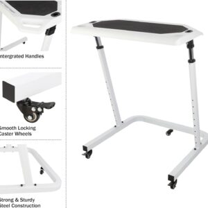 Bike Desk – Rolling Laptop Cart for Stationary Bike or Trainer – Adjustable Standing Desk to Exercise While Working or Watching TV by RAD Cycle