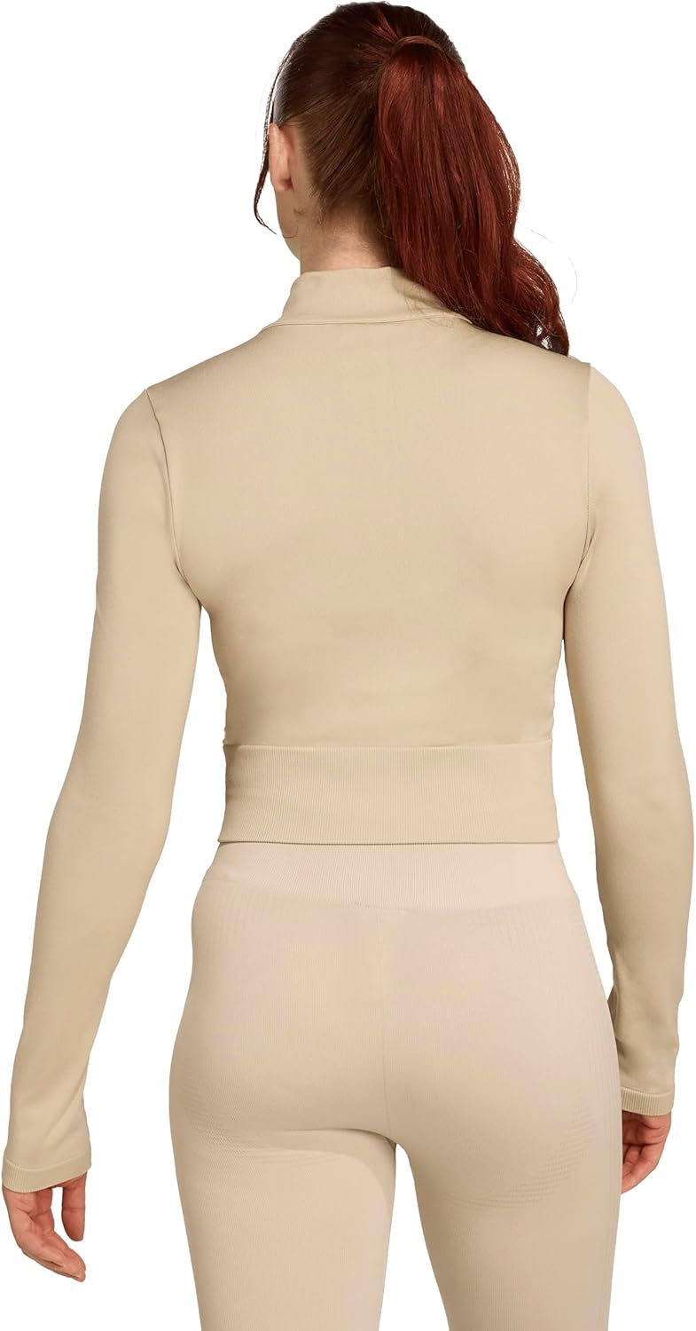 adidas Women's Essentials Full-Zip Knit Workout Jacket - Image 2