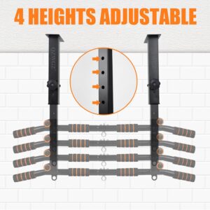 Height Adjustable Pull Up Bar, Heavy Duty Pull Up Bar, BarMount, Ceiling Mount, StrengthTraining Equipment for Home, Gym, Strength Training(Maximum (Ceiling mounted)