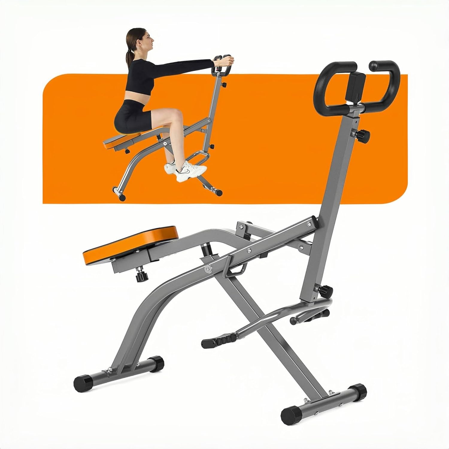 Rowing Machine for Home, Magnetic Rower Machine with Quiet Resistance, Foldable Rower for Home Use, Burn Fat & Sculpt Muscles,Sliver - Image 2