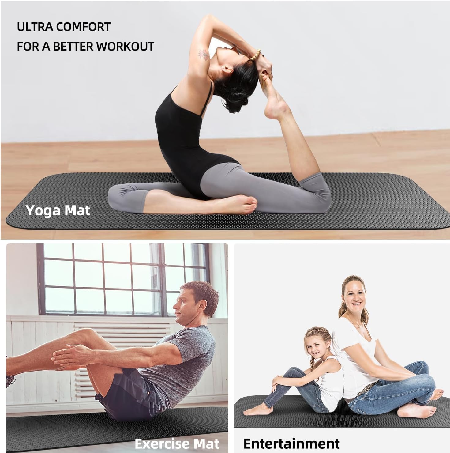 Treadmill Mat,Bike Mat,Stationary Bike Mat,Foldable Treadmill Mat for Hardwood Floors and Carpet.for Exercise Bike,Exercise Equipment Indoor Cycles,Rowing Elliptical (32" X 74.8") - Image 5