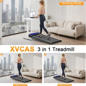 Walking Mat Treadmill, Elevate Home Workouts with Adjustable Incline, 2.5HP Quiet Motor, Foldable Design – Remote/APP Control & Shock-Absorbing Surface for Knee Care Included