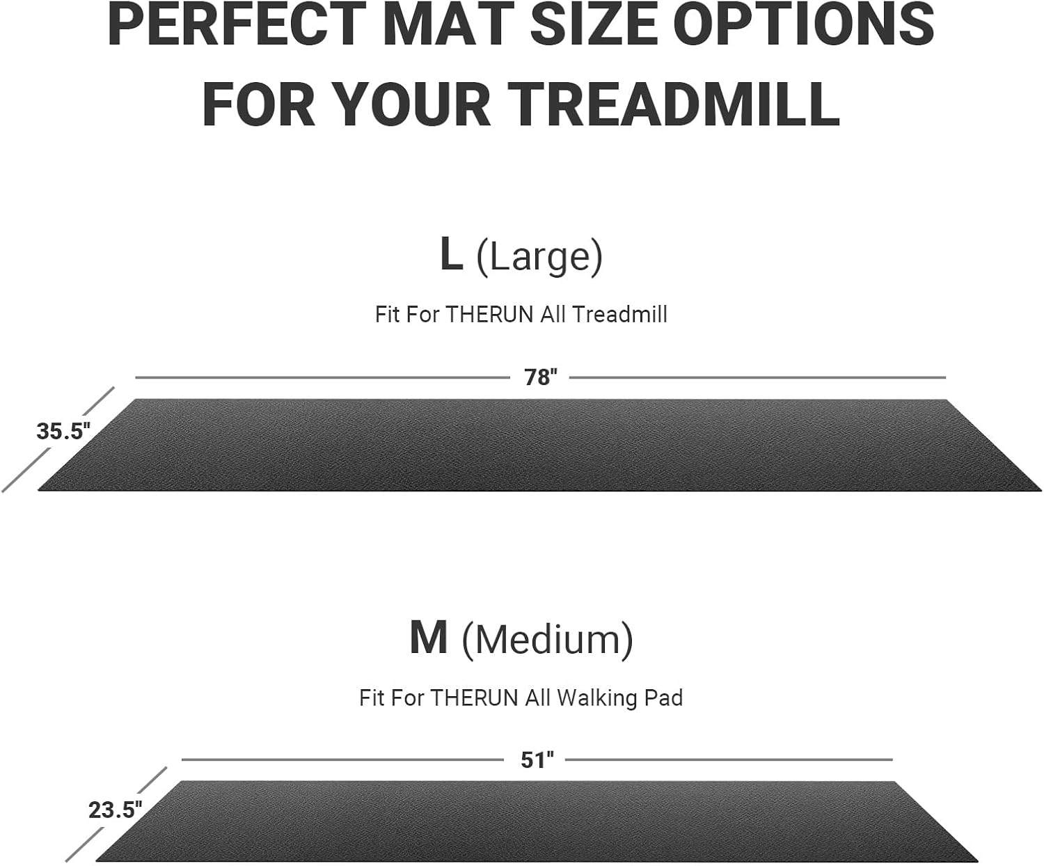 THERUN Home Gym Treadmill Exercise Bike Mat Non-Slip, Workout Mat Thick, Heavy-Duty Floor Mat for Fitness and Yoga, 2 Size Options - Image 7
