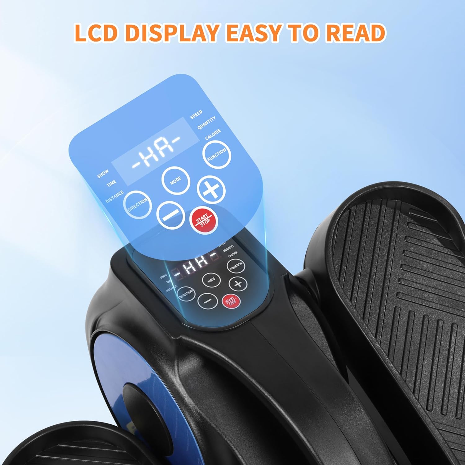 2025 Under Desk Elliptical - Quiet Electric Pedal Exerciser for Seniors/Adults, Portable w/Remote & Non-Slip Mat, Low Impact Leg Exercise for Home/Office While Sitting - Image 4