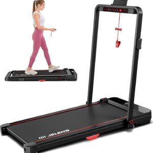 2 in 1 Treadmill, Walking Pad With Remote Control LED Display, Portable for Home/Office, 2.5HP Folding, 265lbs Weight Capacity