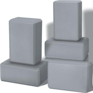 Wettarn 6 Pack Yoga Blocks 9 x 6 x 4 Inch Eva Foam Lightweight Non Slip Yoga Props for Yoga Pilates Stretching Meditation