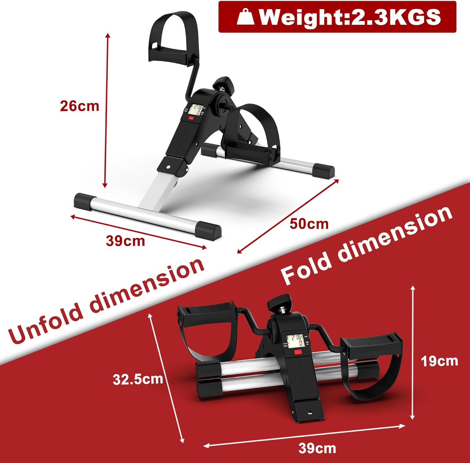 Exercise Bike- Stationary Bikes for Home - Adjustable Workout Bike, Professional Exercise Bikes for Home, Efficient Workout Bike with Smartphone Mount & Digital Pulse Display - Image 5