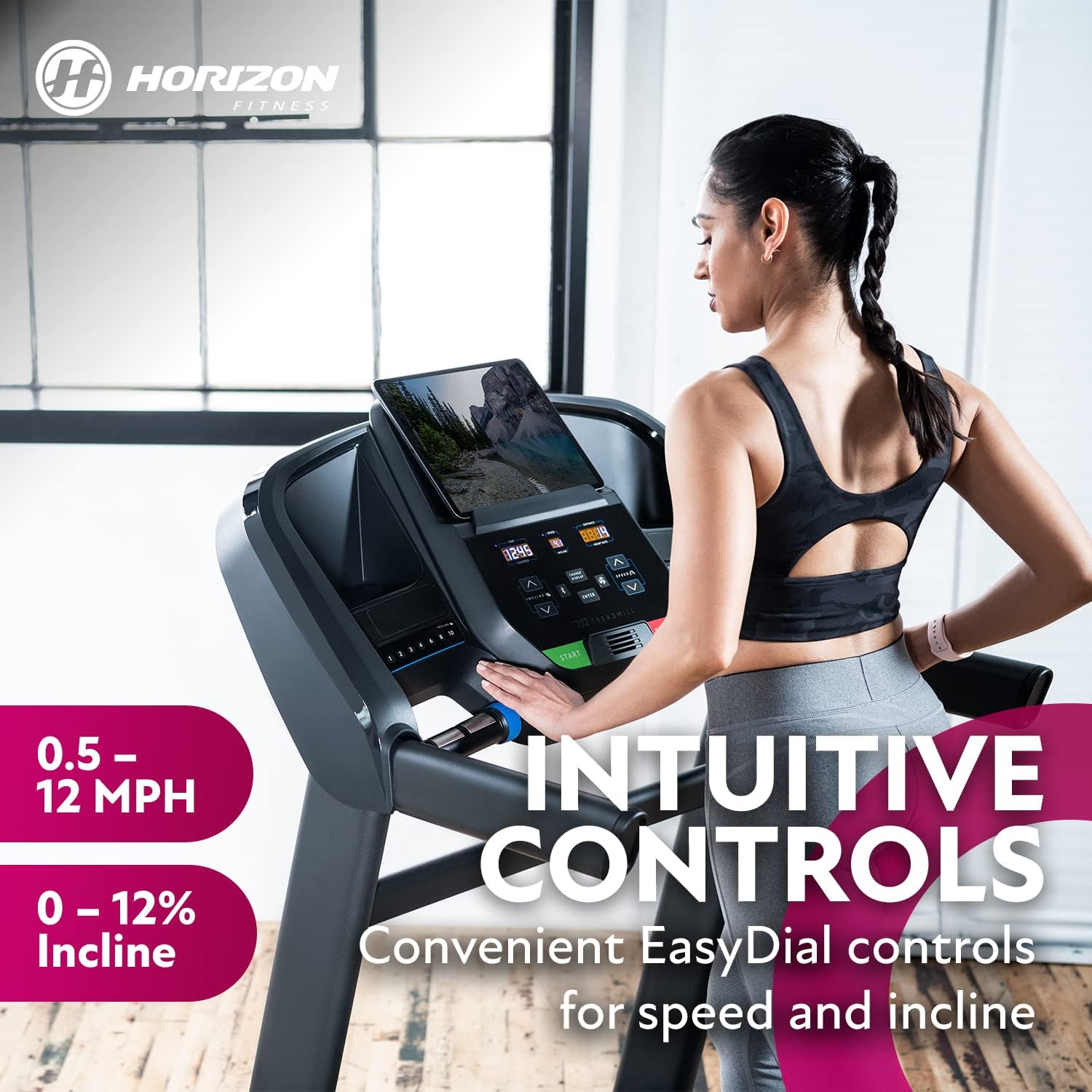Horizon Fitness Folding Treadmill - Image 7