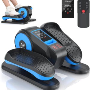 ANCHEER Under Desk Elliptical, Electric Leg Exerciser While Sitting for Seniors, Fully Assembled Motorized Ellipse Leg Exerciser Seated Elliptical Machine with 12 Adjustable Speeds