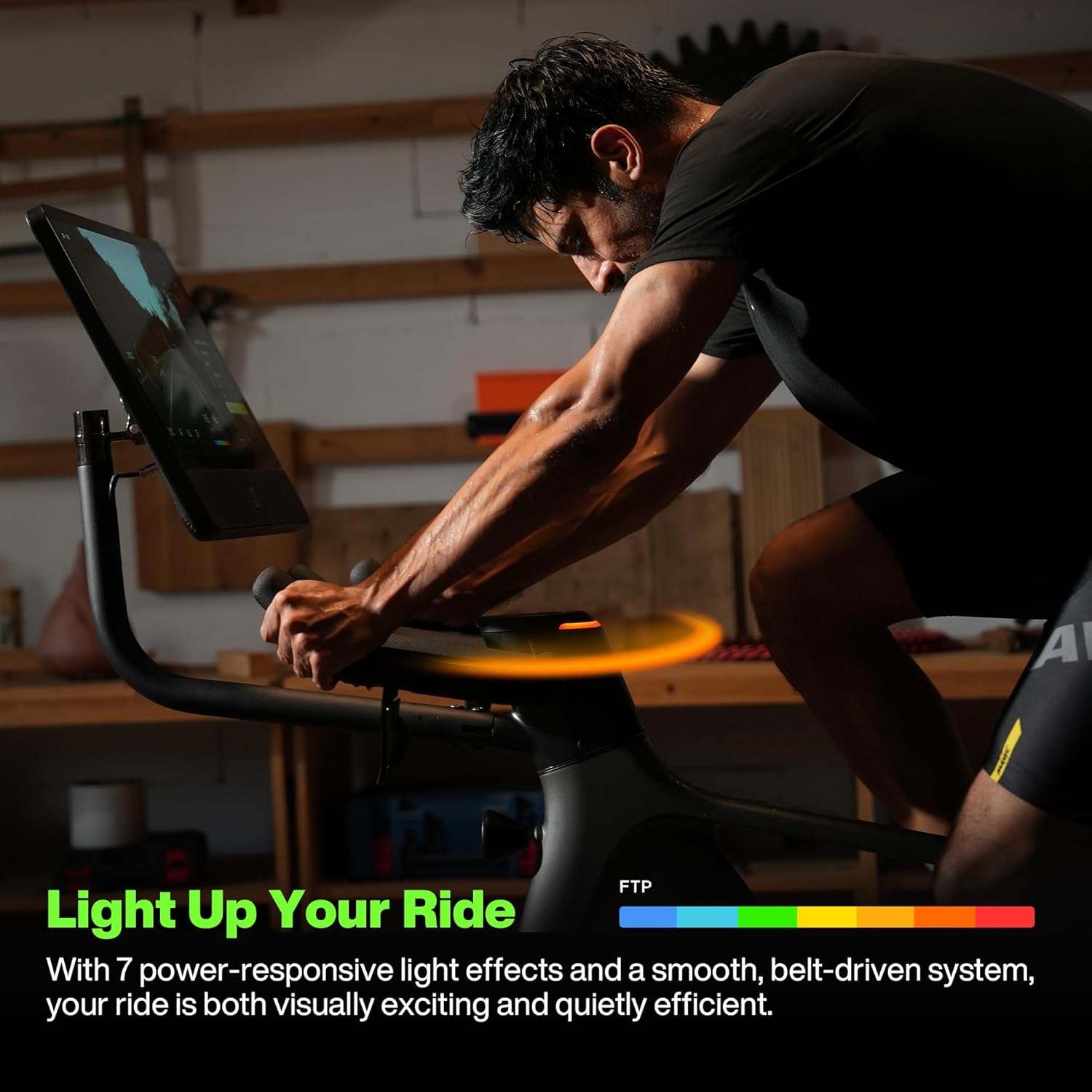 Speediance VeloNix Exercise Bike, Smart AI Fitness Bike with Personalized Fitness Courses & Online Cycling Coaching, 21.5" Screen, Solid Design, Low-Noise Cycling Bike, Stationary Bikes for Indoor Gym - Image 4