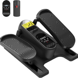 HOTSWEAT Under Desk Elliptical Machine, Ellipse Leg Exerciser as Seen on TV for Seniors, Portable Electric Seated Pedal Exerciser with Remote Control, 12 Speed Levels for Home Office