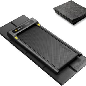 UREVO Foldable Treadmill Mat, Exercise Bike Mats for Home Gym Workout, Waterproof Non-Slip Exercise Equipment Mat Floor Protector for Indoor Walking pad, Cycles, Rowing Machine, Elliptical