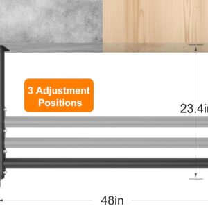 Ceiling Mounted Pull Up Bar, Heavy Duty 700 LBS Multi Grip Pull Up Bars, 16″/24″ Rafter Chin Up Bar, Ceiling Joist for Garage/Gym/Basement with Comfortable Grip & Round Anchors, Easy to Install