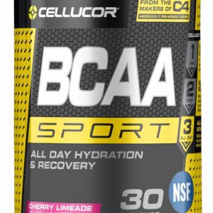 Cellucor BCAA Sport, BCAA Powder Sports Drink for Hydration & Recovery, Cherry Limeade, 30 Servings