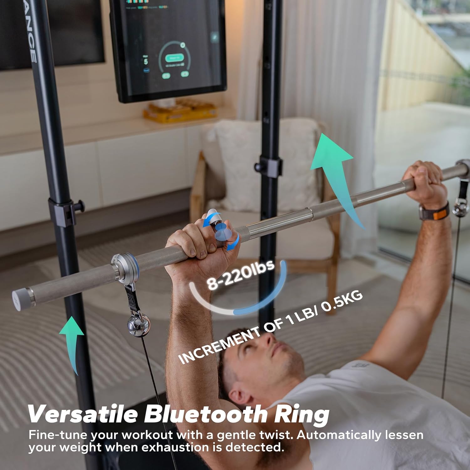 Speediance Gym Monster Smart Home Gym, Multifunctional Strength Training Machine, Smith Machine Power Cage Workout Station, Squat Rack Cable Machine, Full Body Fitness Equipment for Home Workout - Image 3