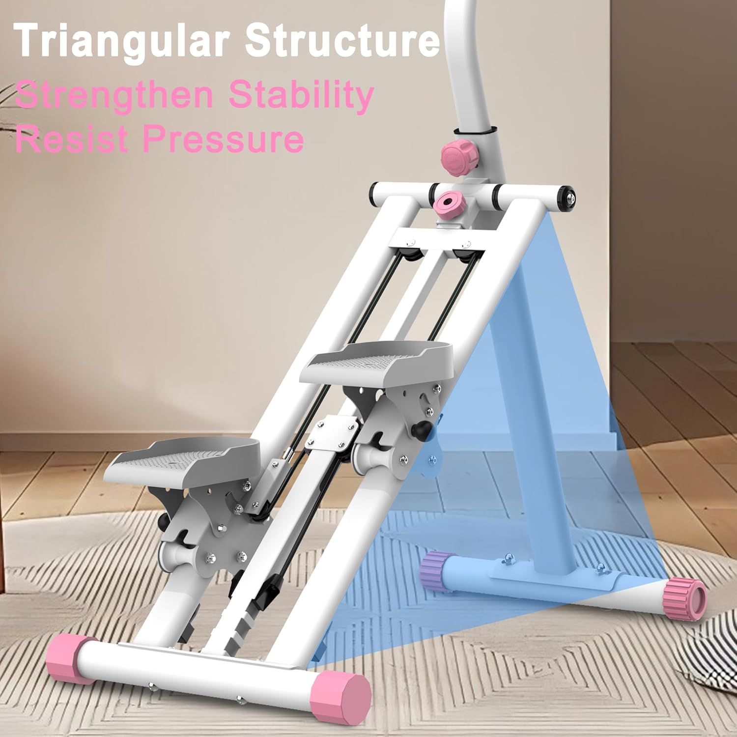 Stair Stepper for Home-Upgrade Vertical Climber Workout Machine for Full-Body Exercise Climber Fitness Equipment with Stable Frame Adjustable Handlebar - Image 6