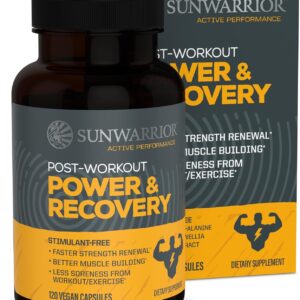 Amino Acids Supplement Recovery Capsules Stimulant-Free Post-Workout Muscle Recovery & Strength Support BCAAs Beta-Alanine, Tart Cherry & Boswellia Reduced Soreness & Faster Healing 120 Vegan Capsules