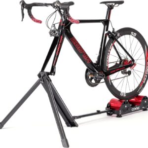 Bike Trainer Stand Resistance Adjustable – Portable Magnetic Bicycle Rollers Indoor Exercise/Fitness/Workout – Fordable Fully Aluminum Alloy