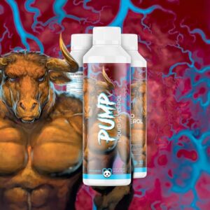 Underground Bio Labs: Panda Supps Pump- Liquid Glycerol Pre-Workout | Mucle Hydration, Power and Endurance Booster with Astragin | for Men and Women (Stimulant Free) (16oz, 32 Servings)