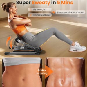 Niceday Ab Workout Equipment, Ab Machine for Stomach Workout, Ab Trainer Machine for Home, Ab Crunch Machine for Home Exercise, Sit Up Machine with Resistance Bands and 330 LBS Weight Capacity