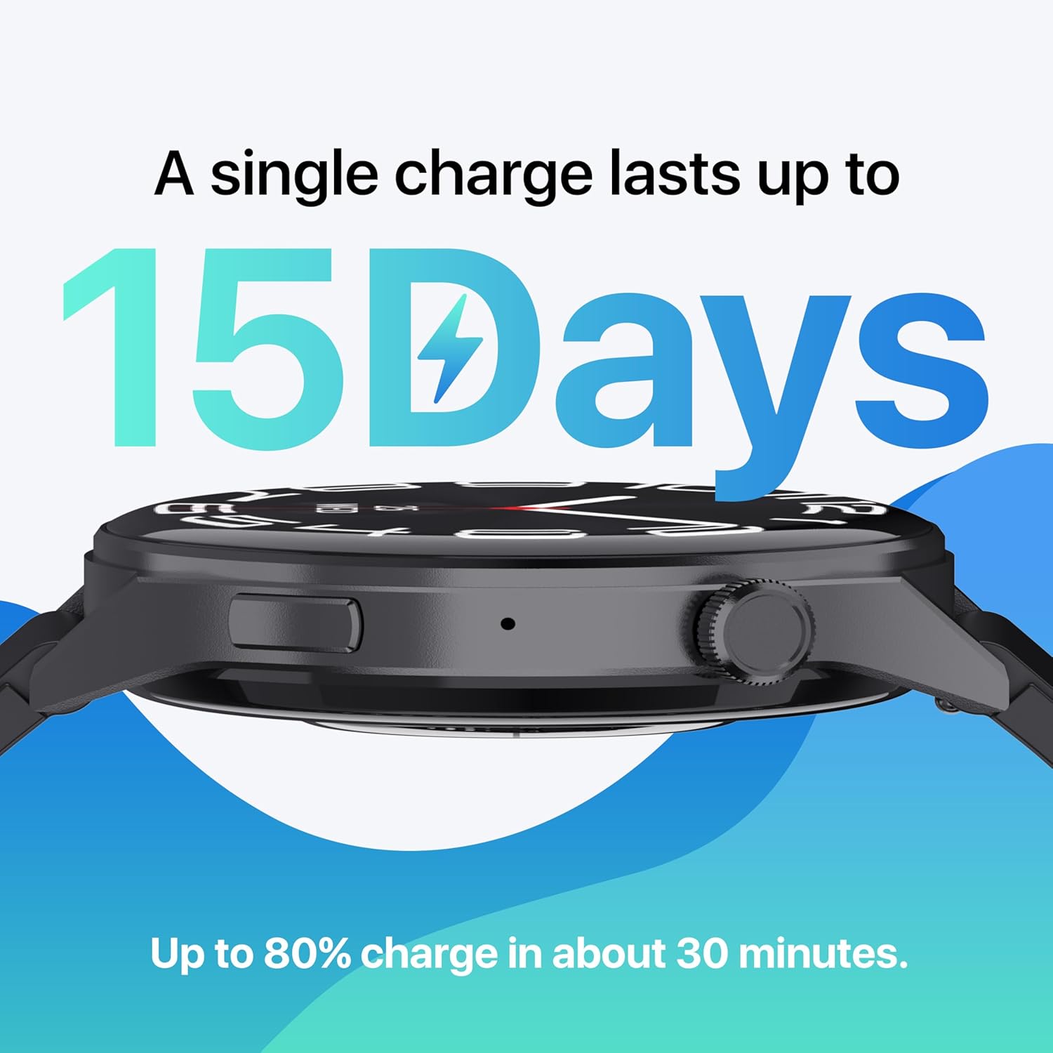 AI Translator Watch,Language Translator Device,Heart Rate & Sleep Monitor, AMOLED Display, Titanium Alloy Waterproof, Multi-Sport Modes,Black - Image 7
