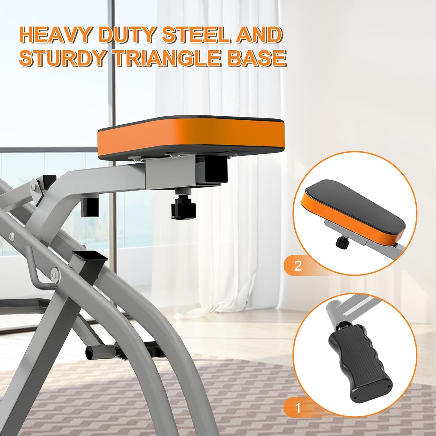 Squat Machine for Home, Squat Assist Trainer with Adjustable Resistance, Foldable Rowing Machine, LCD Display, Exercise Trainer with 265LBS Capacity for Glutes Legs Workout - Image 5