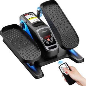 Under Desk Elliptical Machine,Ellipse Leg Exerciser Electric with Remoter,12 Manual Adjustable Speed and 3 Automatic Speed,Portable Seated Pedal Exerciser for Seniors,Adults,Home,Office