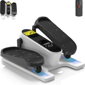 HOTWAVE Under Desk Elliptical Exercise Machine, Ellipse Leg Exerciser Electric as Seen on TV While Sitting for Seniors with Remote Control & 12-Speeds, Seated Foot Pedal Exercise Training Equipment