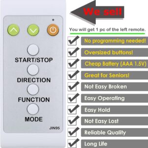 Replacement Remote Control for Elliptical Machine Under Desk, Electric Seated Pedal Exerciser, Same with The Right One in The Item Picture, with Oversized Buttons