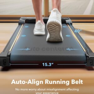 Walking Pad Treadmill with Incline, 4 in 1 Under Desk Treadmills for Home Office, 2.5HP Low Noise 265LB Capacity Portable Treadmill with Remote Control for Walking Jogging Running
