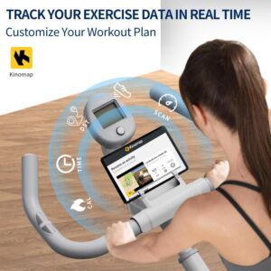 Stationary Bikes,Exercise Bikes,Adjustable Professional Exercise Bikes for Home, Efficient Workout Bike with Smartphone Mount & Digital Pulse Display
