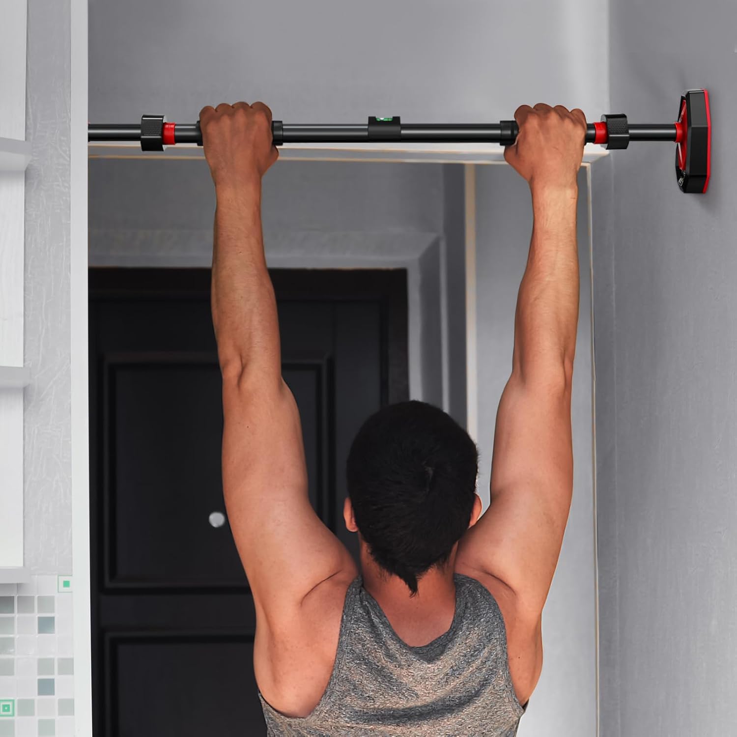 Pull Up Bar for Doorway - Max Capacity 440 lbs, Portable Upper Body Workout Bar for Strength Training - Image 9
