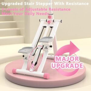 Stair Stepper for Home-Upgrade Vertical Climber Workout Machine for Full-Body Exercise Climber Fitness Equipment with Stable Frame Adjustable Handlebar