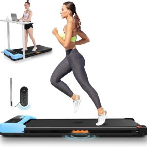 ANCHEER Under Desk Treadmill, 2.5HP Walking Pad Treadmill with Remote Control, Portable Compact Walking Treadmill for Home/Office/Gym, Installation-Free