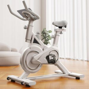Exercise Bike – Stationary Upright Fitness Bike for Home Gym Workout – Magnetic Resistance