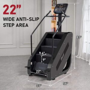 Stair Stepper with LED Screen, Commercial Stair Climber, 15 Speed Levels Stairmaster for Cardio & Lower Body Workouts, 375 LBS Capacity, 15-164 Steps/min, Ideal for Home & Gym