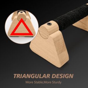 Parallettes Bars – Wooden Calisthenics Equipment for Handstand Training, Push Up Bars & Calisthenics Bar – Handstand Blocks and Pushup Handles for Men