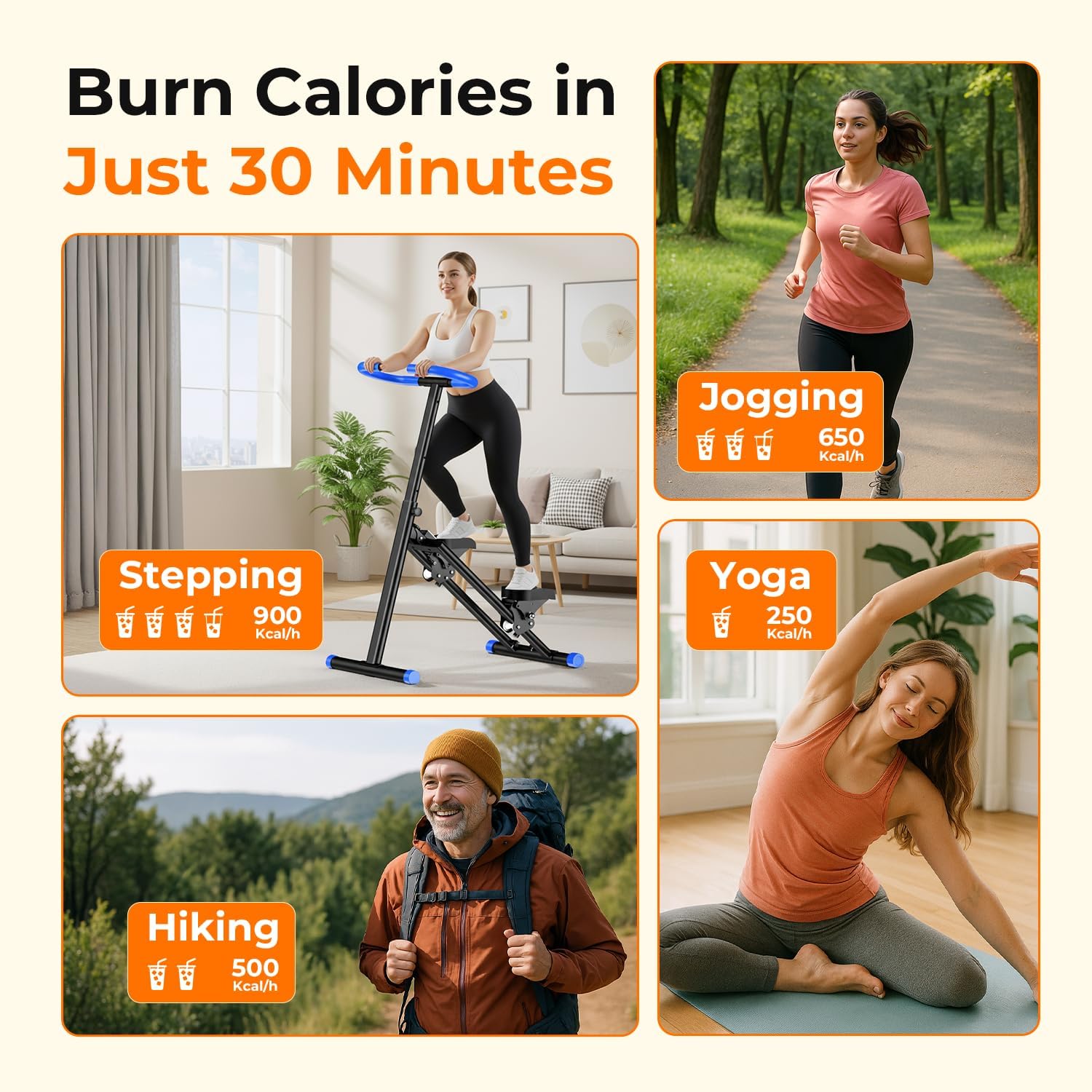 MR. CAPTAIN Stair Stepper, Full Body Workout Equipment, Supports 330 LBS, Vertical Climber Exercise Machine for Home - Image 5