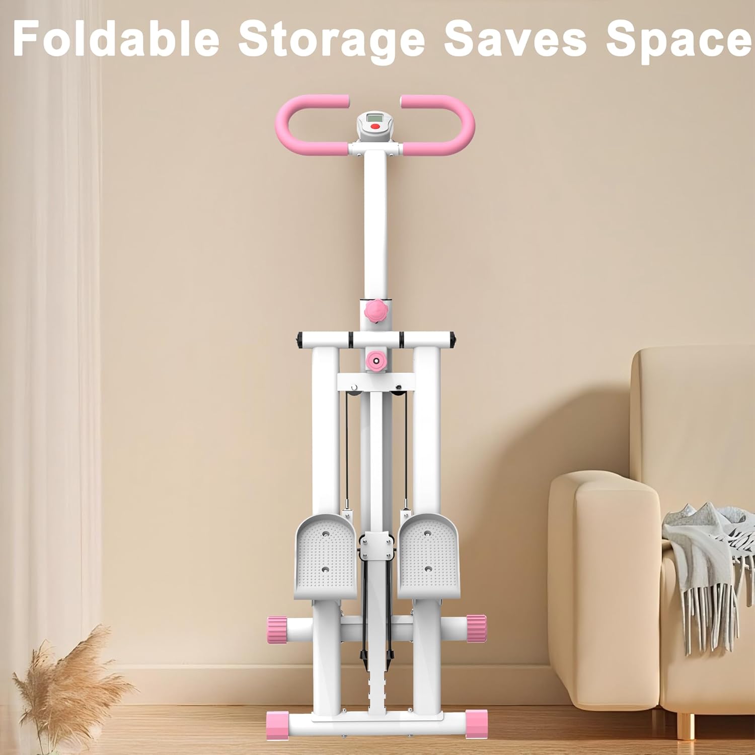 Stair Stepper for Home-Upgrade Vertical Climber Workout Machine for Full-Body Exercise Climber Fitness Equipment with Stable Frame Adjustable Handlebar - Image 8