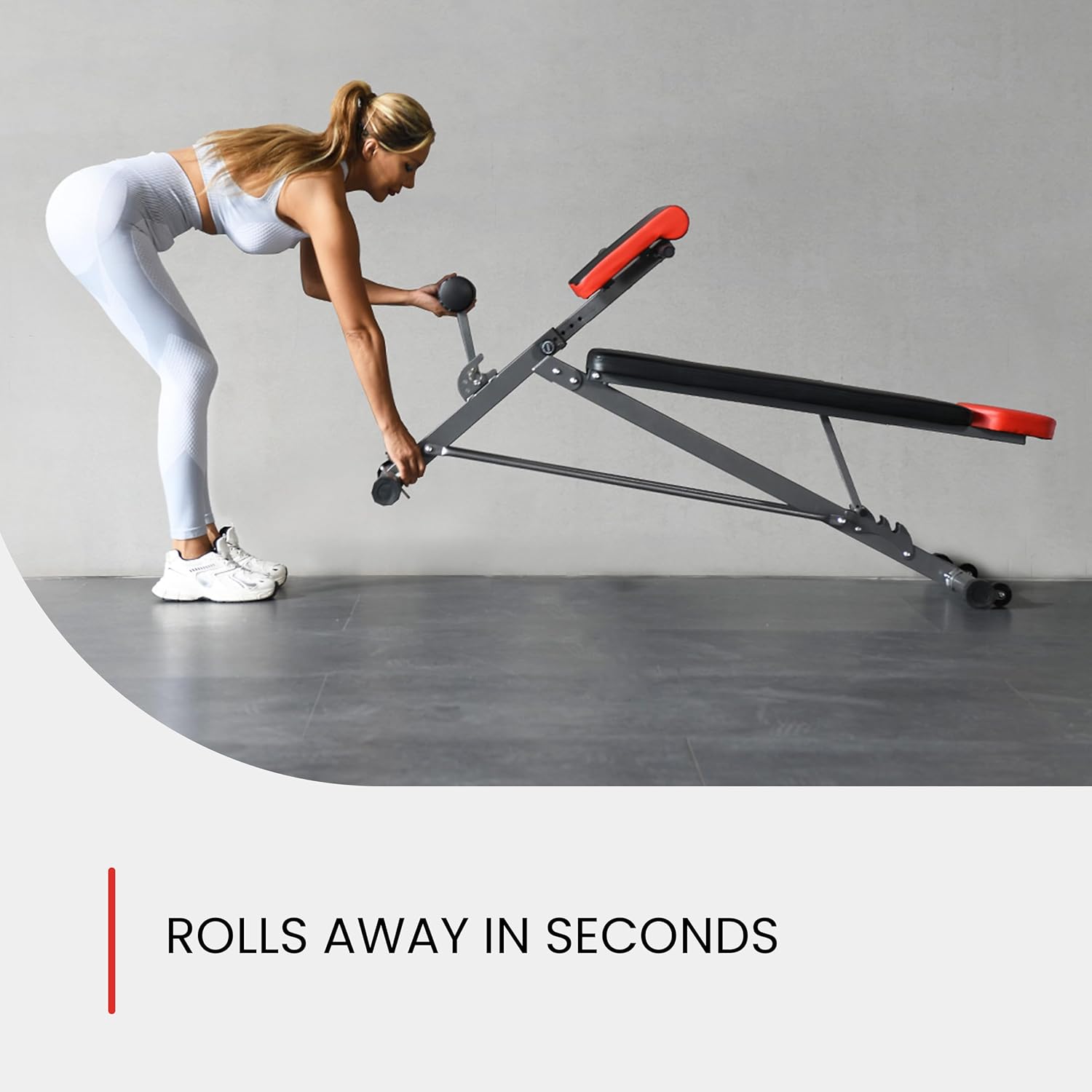 FF Finer Form Multi-Functional Weight Bench for Full All-in-One Body Workout – Adjustable Workout Bench Press for Home Gym, Fitness equipment for Back HyperExtension, Roman Chair Exercise, Sit up - Image 6