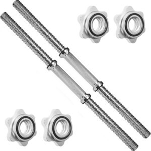 A2ZCARE Standard Dumbbell Handles, 1 inch Dumbbell Handles, Adjustable Dumbbells Handles 1 inch Pair Fit Weight Plate 1 inch – Multiple Options 14 to 24 inch