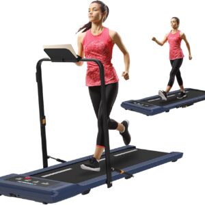 Exerpeutic 400 Lb. Capacity Heavy-Duty Walking/Jogging Exercise Treadmill – Home Gym Workout Equipment – Foldable Under Desk Design