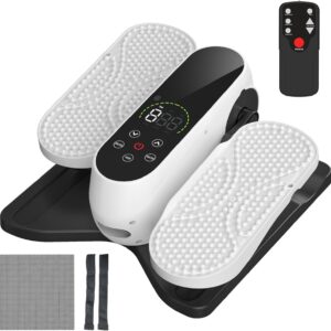 Under Desk Elliptical Machine, Electric Leg Exerciser for Seniors with 12 Speeds & Large LCD Display, Easy to Read & Use, Quiet Portable Seated Pedal Exerciser for Home Office