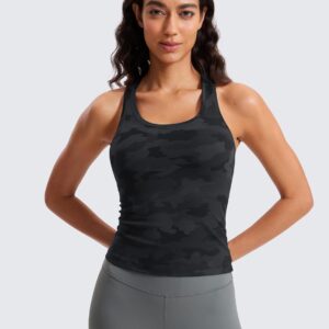 CRZ YOGA Butterluxe Racerback Tank Tops for Women – Yoga Workout Casual Gym Athletic Camisole Tight Sleeveless Shirts