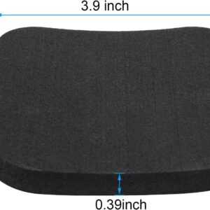 4Pcs Treadmill Mats, Coolrunner High Density Equipment Pads Noise Reduction for Floor Protection, Washing Machine Pads, Anti Vibration Rubber mats for Stationery Bike, Rowing Machine, Home Gym Station